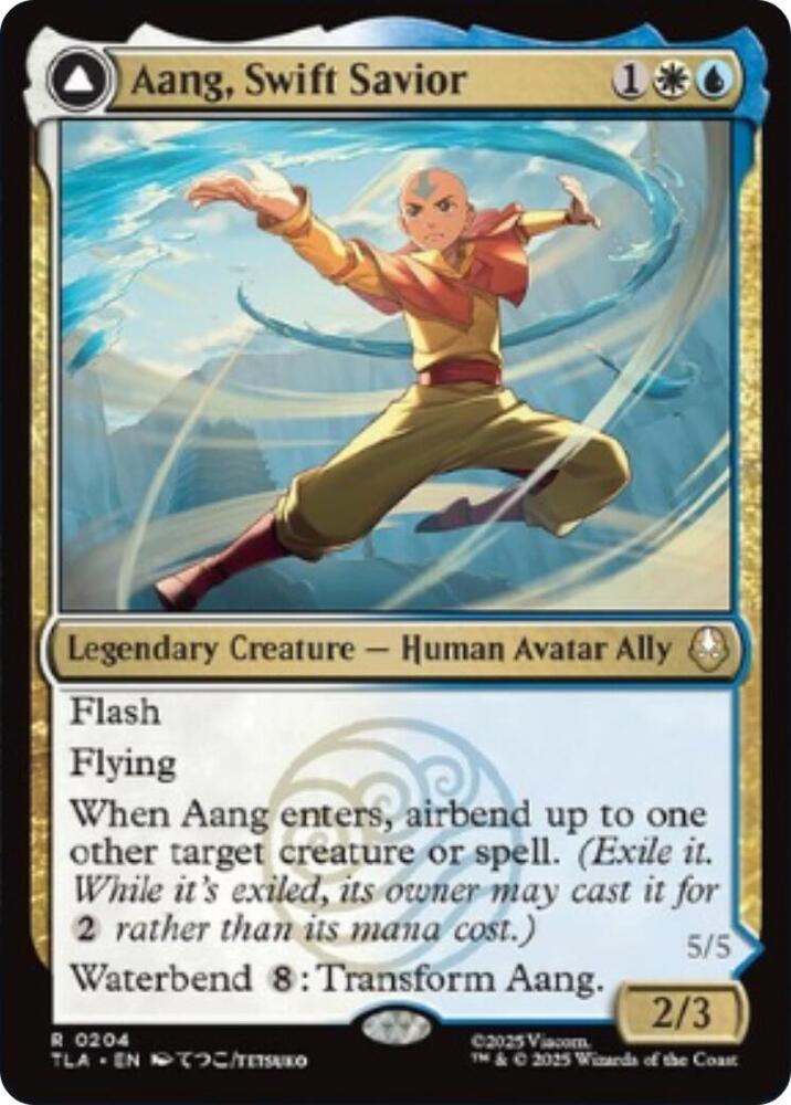 Aang, Swift Savior // Aang and La, Ocean's Fury 204 (Avatar: The Last Airbender)  | Good Games Morley