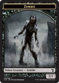 Zombie // Angel Double-Sided Token [Commander 2018 Tokens] | Good Games Morley