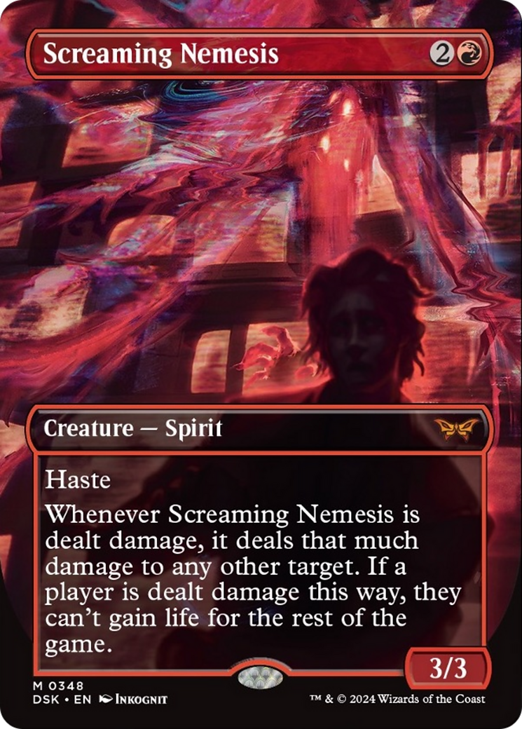 Screaming Nemesis (Borderless) [Duskmourn: House of Horror] | Good Games Morley