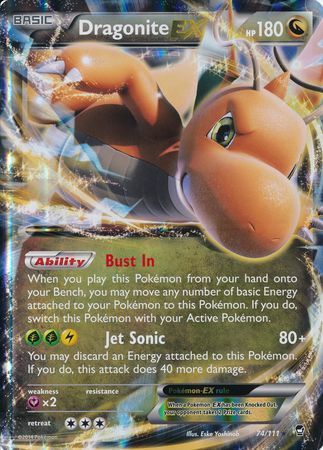Dragonite EX (74/111) (Jumbo Card) [XY: Furious Fists] | Good Games Morley