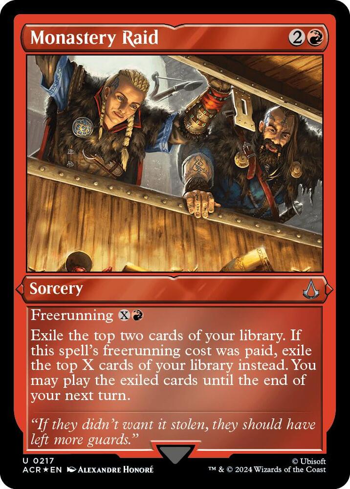 Monastery Raid 217 (Universes Beyond: Assassin's Creed)  - Etched Foil | Good Games Morley