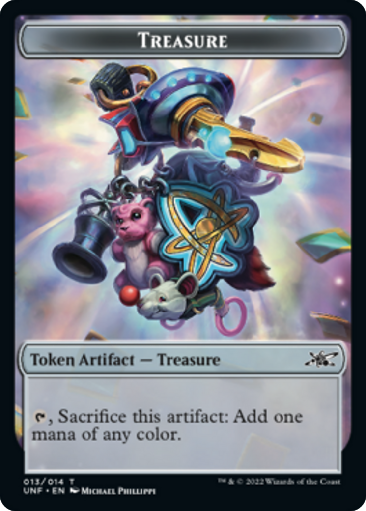 Clown Robot (003) // Treasure (013) Double-Sided Token [Unfinity Tokens] | Good Games Morley