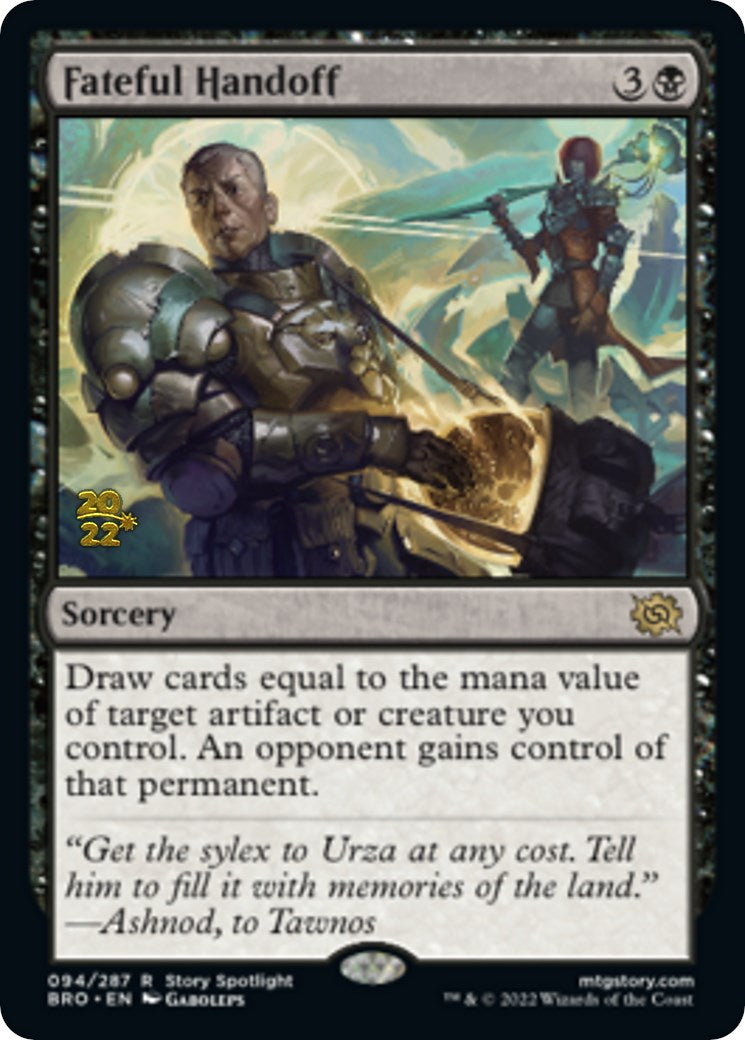 Fateful Handoff [The Brothers' War Prerelease Promos] | Good Games Morley