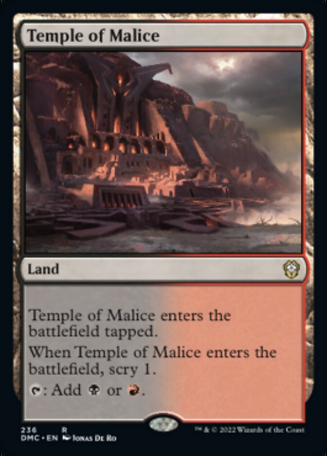 Temple of Malice [Dominaria United Commander] | Good Games Morley