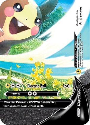 Morpeko V-UNION (SWSH218) [Sword & Shield: Black Star Promos] | Good Games Morley