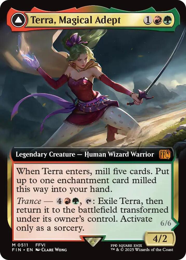 Terra, Magical Adept // Esper Terra 511 (FINAL FANTASY)  - Extended Art Foil | Good Games Morley