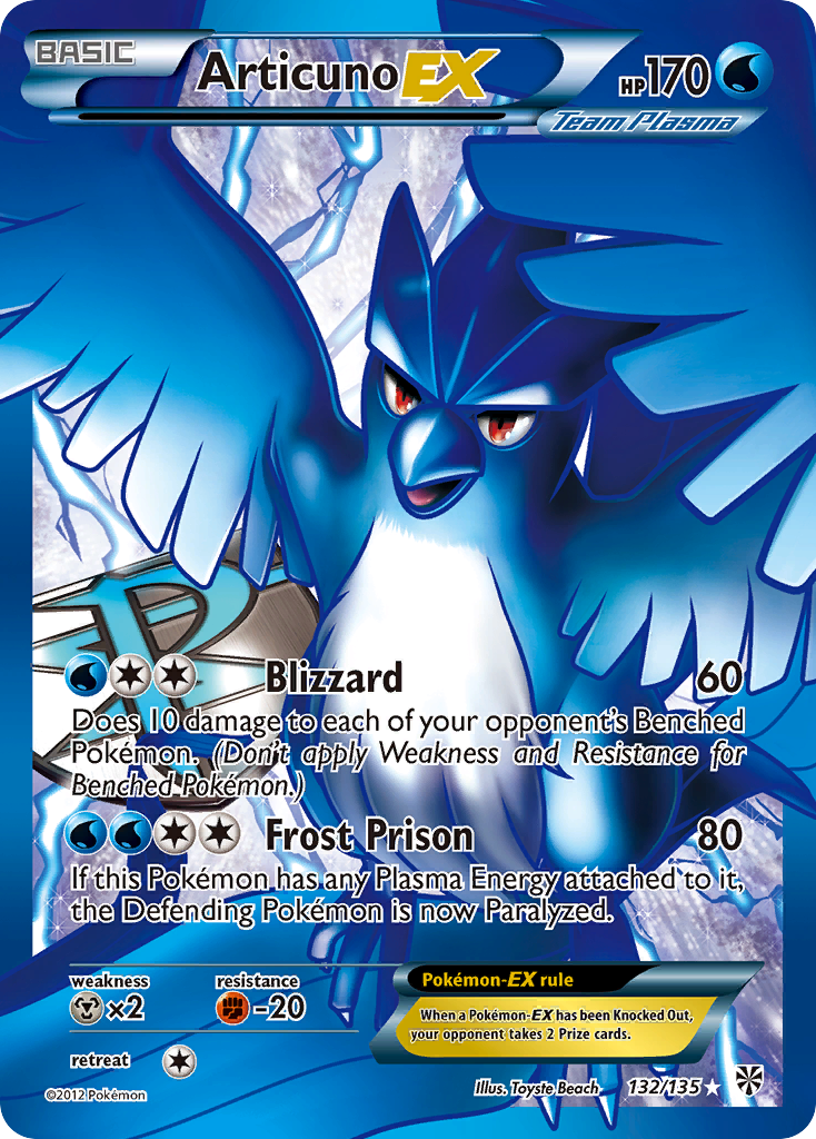 Articuno EX (132/135) [Black & White: Plasma Storm] | Good Games Morley