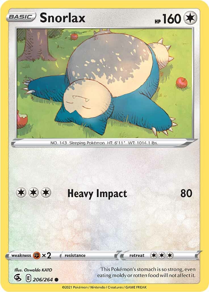 Snorlax (206/264) [Sword & Shield: Fusion Strike] | Good Games Morley