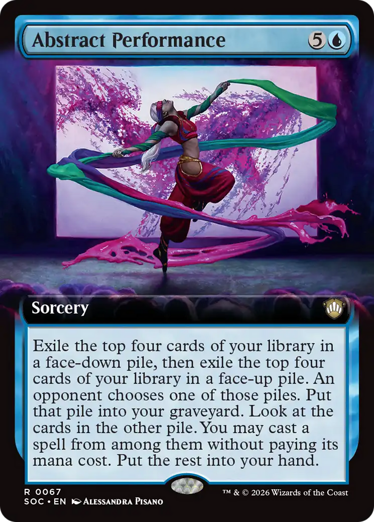 Abstract Performance (Extended Art) [Secrets of Strixhaven Commander] | Good Games Morley