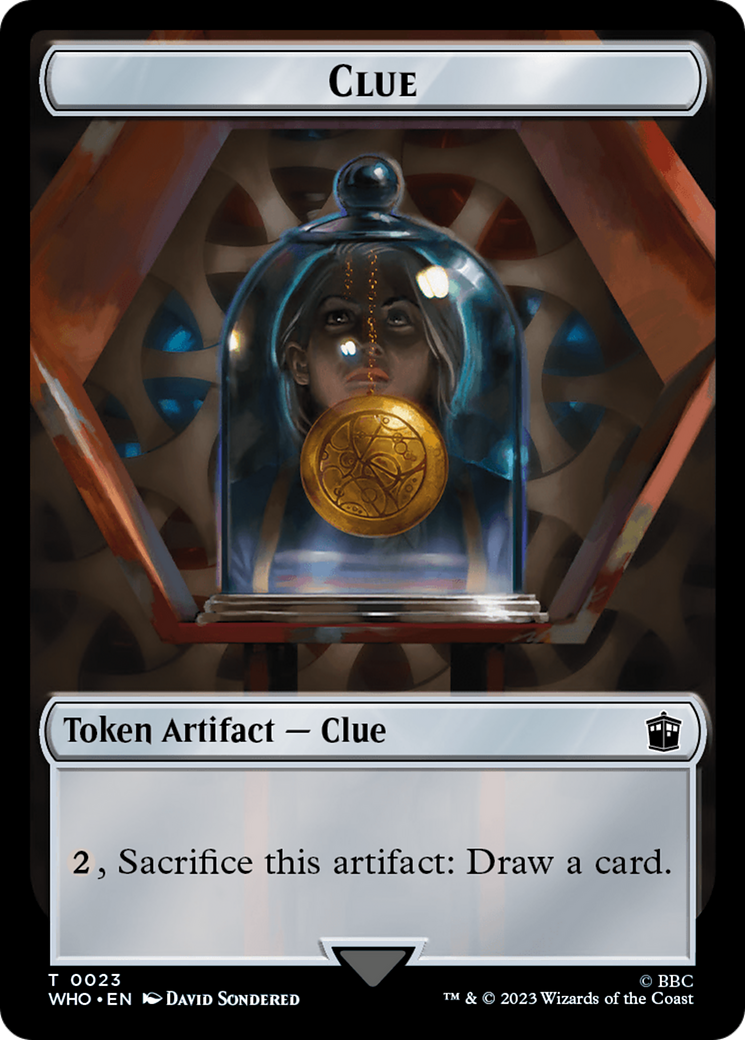 Alien // Clue (0023) Double-Sided Token [Doctor Who Tokens] | Good Games Morley
