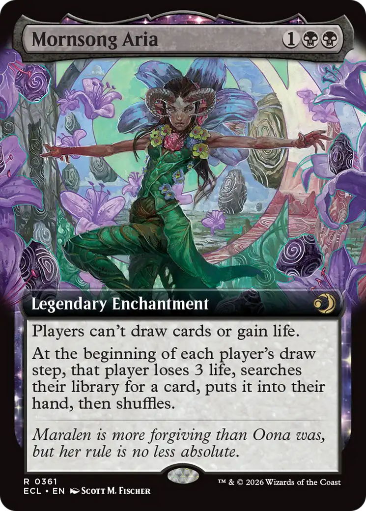 Mornsong Aria (Extended Art) [Lorwyn Eclipsed] | Good Games Morley
