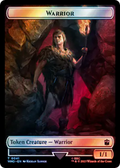 Warrior // Cyberman Double-Sided Token (Surge Foil) [Doctor Who Tokens] | Good Games Morley