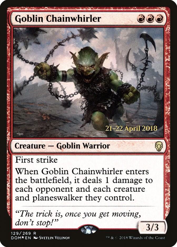 Goblin Chainwhirler 129s/118 (Prerelease Cards)  - Foil | Good Games Morley