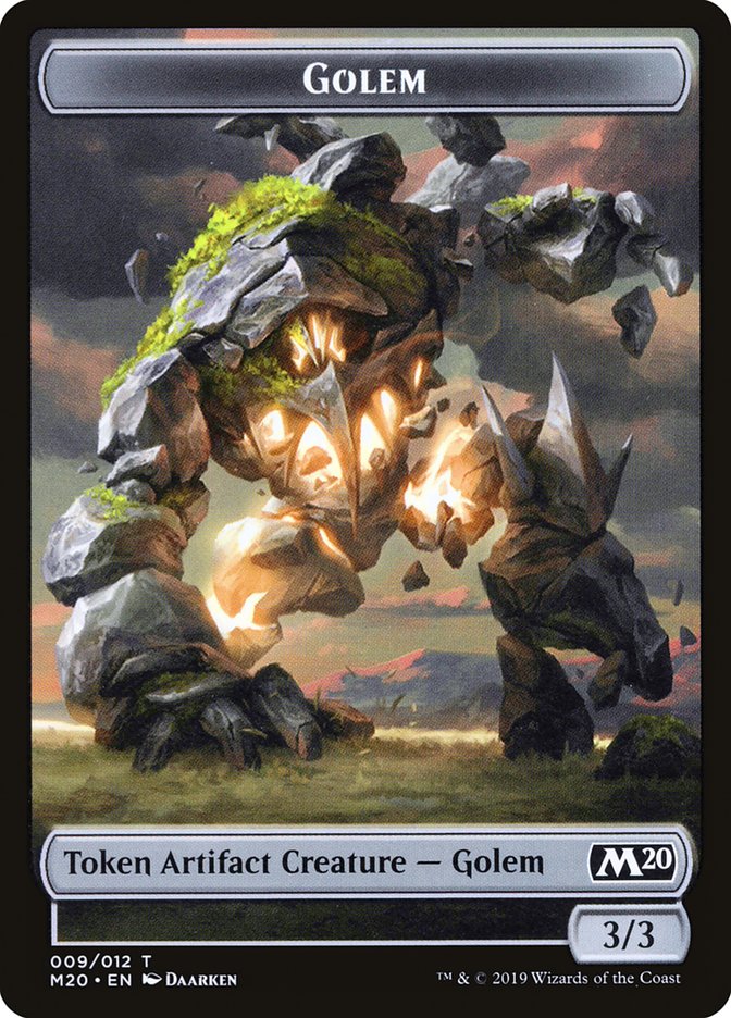 Golem Token [Core Set 2020 Tokens] | Good Games Morley