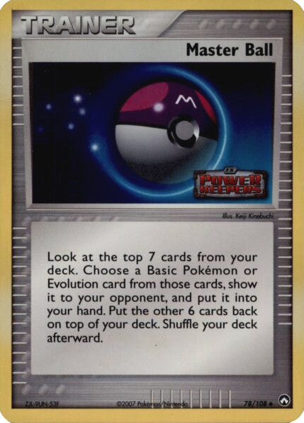 Master Ball (78/108) (Stamped) [EX: Power Keepers] | Good Games Morley