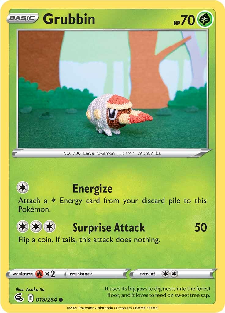 Grubbin (018/264) [Sword & Shield: Fusion Strike] | Good Games Morley