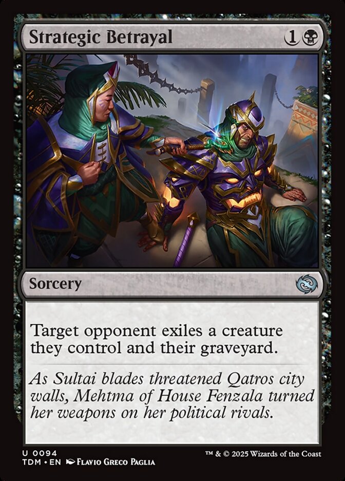 Strategic Betrayal 94/291 (Tarkir: Dragonstorm)  - Foil | Good Games Morley