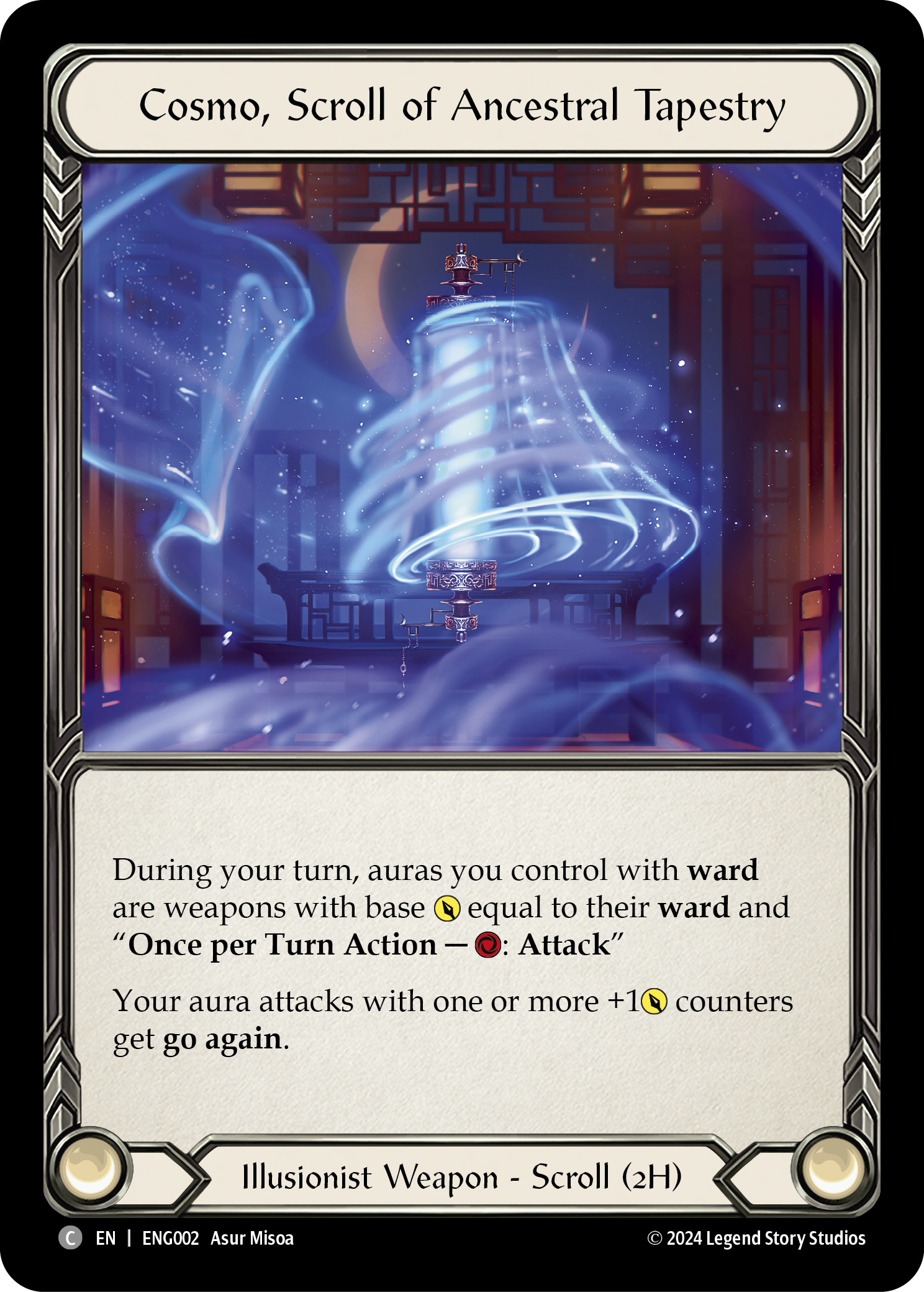 Cosmo, Scroll of Ancestral Tapestry [ENG002] (Part the Mistveil Enigma Blitz Deck) | Good Games Morley