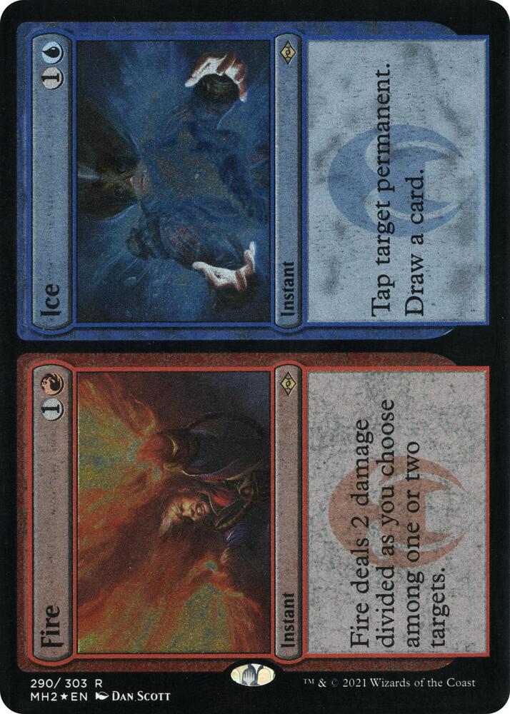 Fire Ice Foil Etched 290 (Modern Horizons 2)  - Foil | Good Games Morley