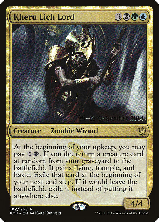 Kheru Lich Lord [Khans of Tarkir Prerelease Promos] | Good Games Morley