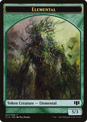 Elemental // Beast (019/036) Double-Sided Token [Commander 2014 Tokens] | Good Games Morley