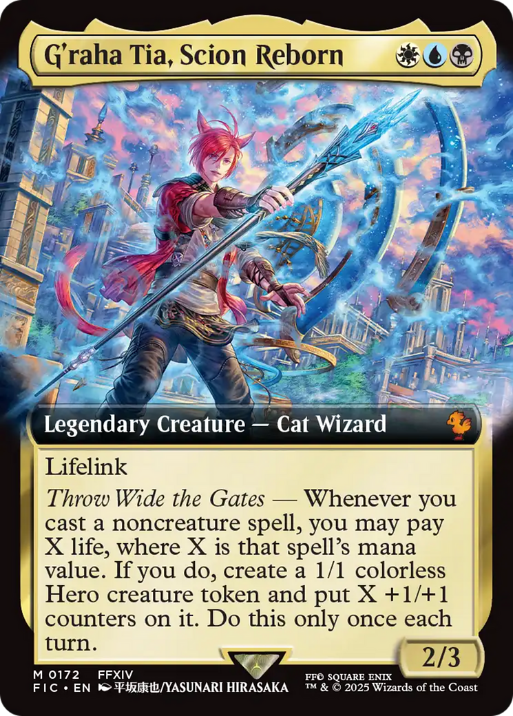 G'raha Tia, Scion Reborn (Extended Art) [FINAL FANTASY Commander] | Good Games Morley