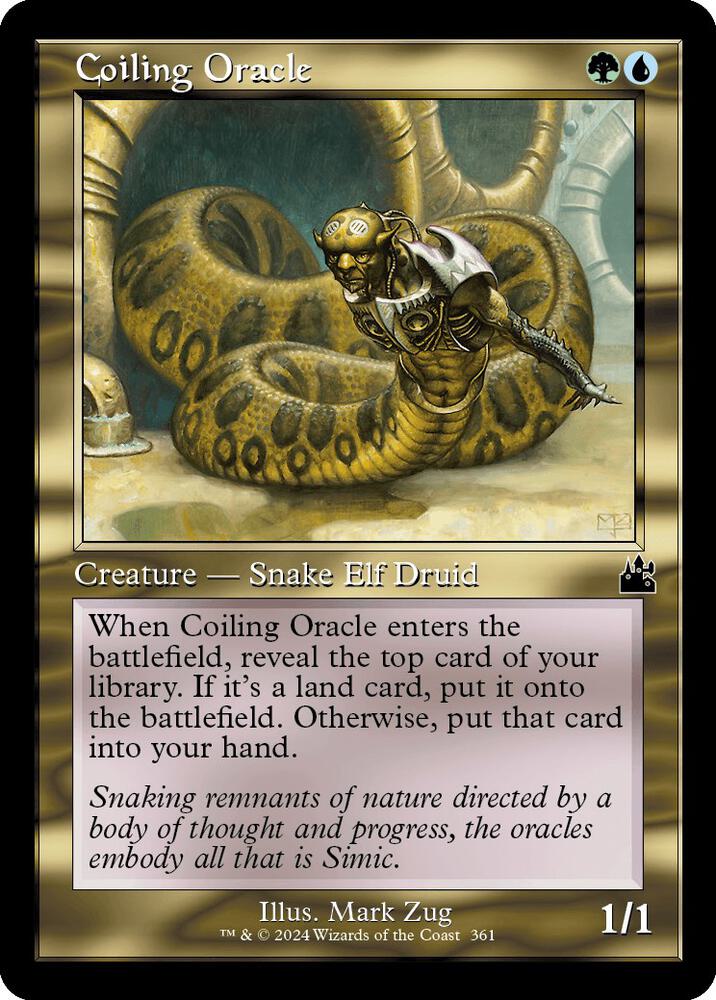 Coiling Oracle 361/291 (Ravnica Remastered)  - Retro Foil | Good Games Morley