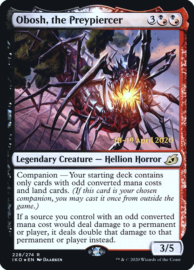 Obosh, the Preypiercer [Ikoria: Lair of Behemoths Prerelease Promos] | Good Games Morley