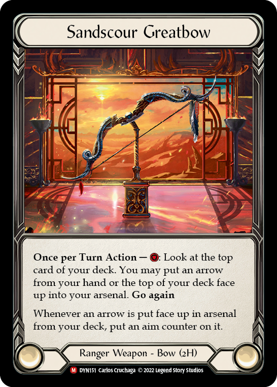 Sandscour Greatbow [DYN151] (Dynasty)  Rainbow Foil | Good Games Morley