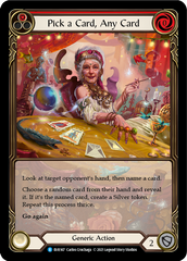Pick a Card, Any Card (Red) [EVR167] (Everfest)  1st Edition Extended Art Rainbow Foil | Good Games Morley