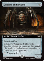 Giggling Skitterspike (Extended Art) [Duskmourn: House of Horror Commander] | Good Games Morley