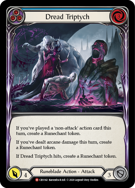 Dread Triptych [CRU142] (Crucible of War)  1st Edition Normal | Good Games Morley
