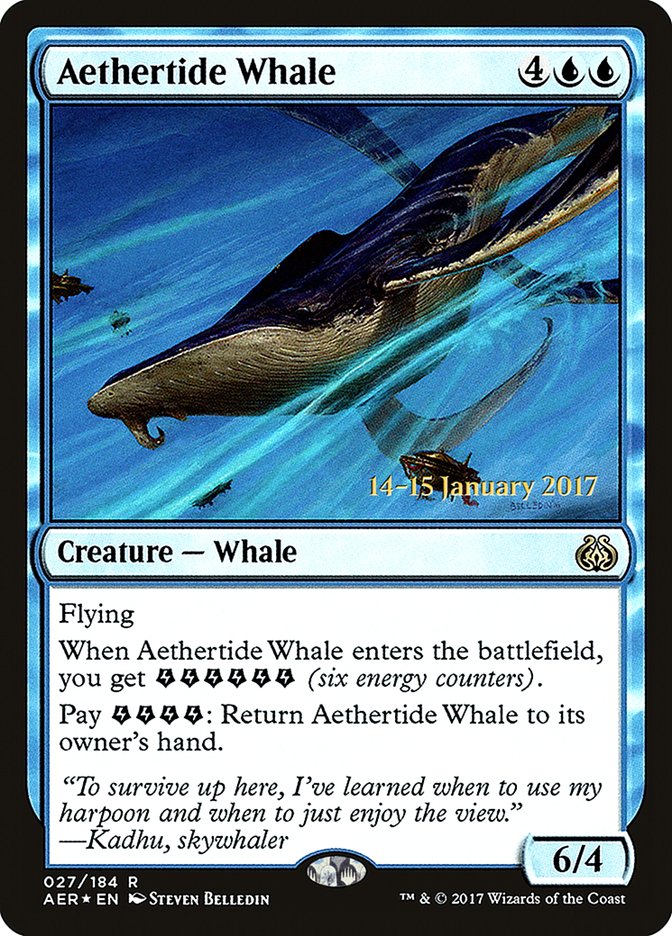 Aethertide Whale [Aether Revolt Prerelease Promos] | Good Games Morley