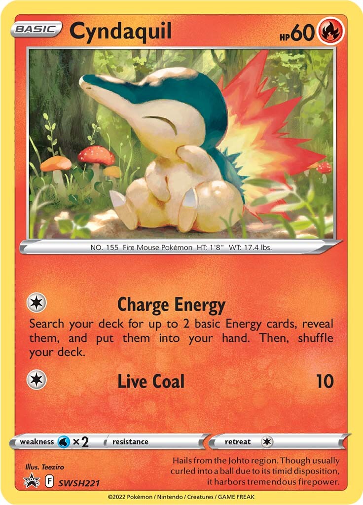 Cyndaquil (SWSH221) [Sword & Shield: Black Star Promos] | Good Games Morley