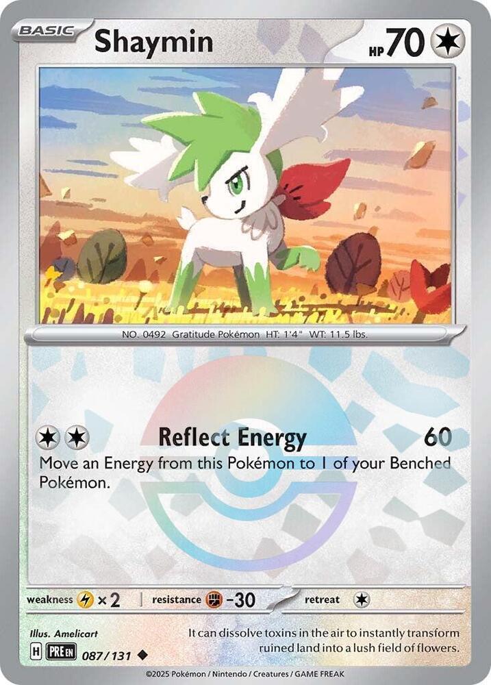 Shaymin (087/131) (Poke Ball Pattern) [Scarlet & Violet: Prismatic Evolutions] | Good Games Morley