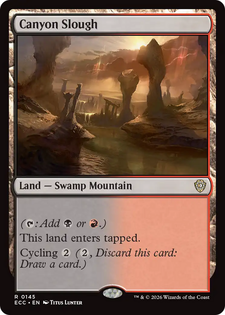 Canyon Slough [Lorwyn Eclipsed Commander] | Good Games Morley