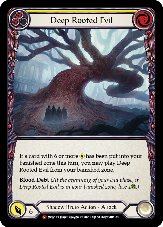 Deep Rooted Evil [MON123-RF] (Monarch)  1st Edition Rainbow Foil | Good Games Morley