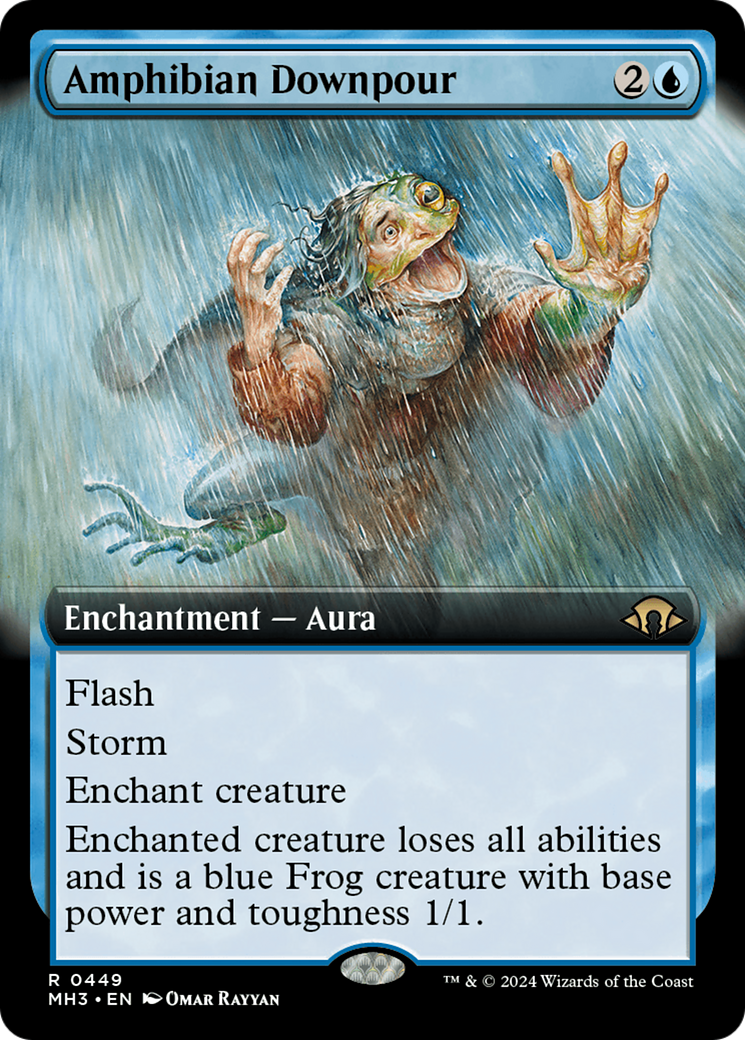 Amphibian Downpour (Extended Art) [Modern Horizons 3] | Good Games Morley