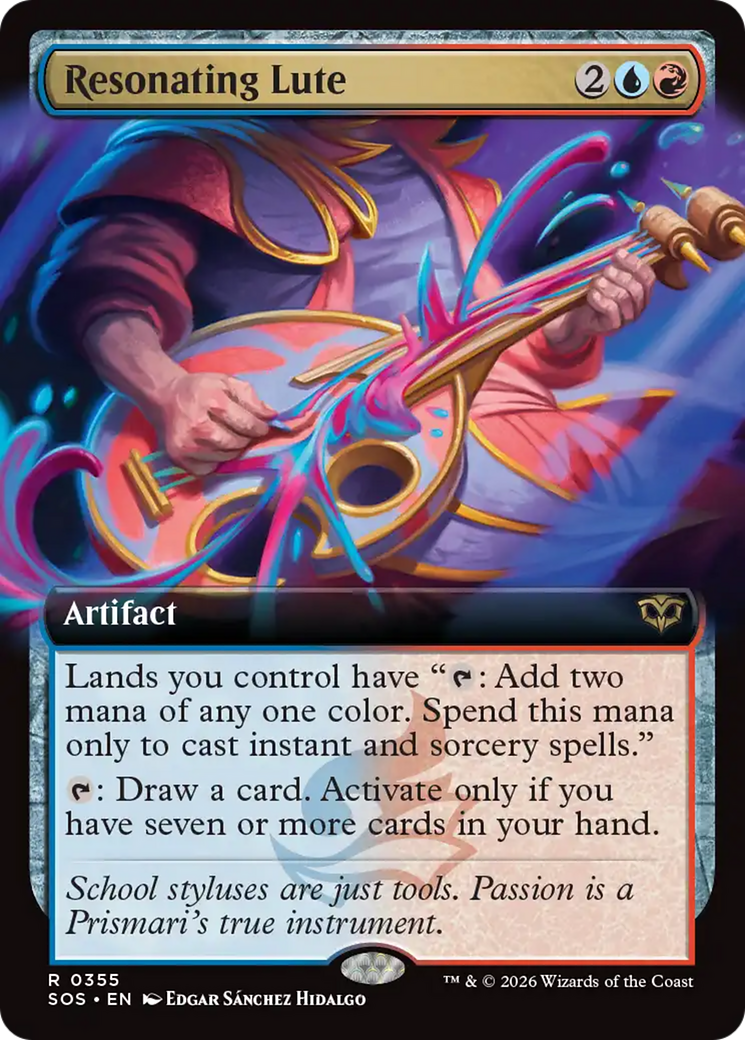 Resonating Lute (Extended Art) [Secrets of Strixhaven] | Good Games Morley