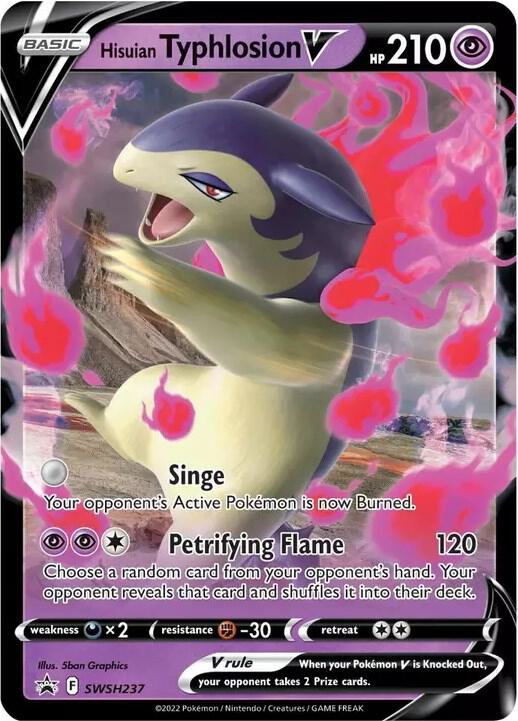 Hisuian Typhlosion V SWSH237 (SWSH: Sword & Shield Promo Cards)  - Holofoil | Good Games Morley
