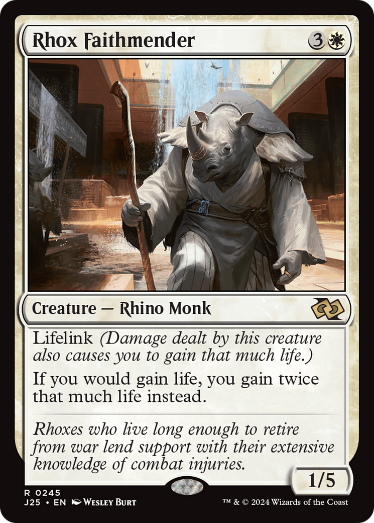 Rhox Faithmender [Foundations Jumpstart] | Good Games Morley