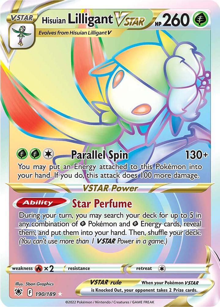 Hisuian Lilligant VSTAR Secret 190/189 (SWSH10: Astral Radiance)  - Holofoil | Good Games Morley