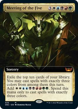 Meeting of the Five Extended Art 436/281 (Streets of New Capenna)  | Good Games Morley