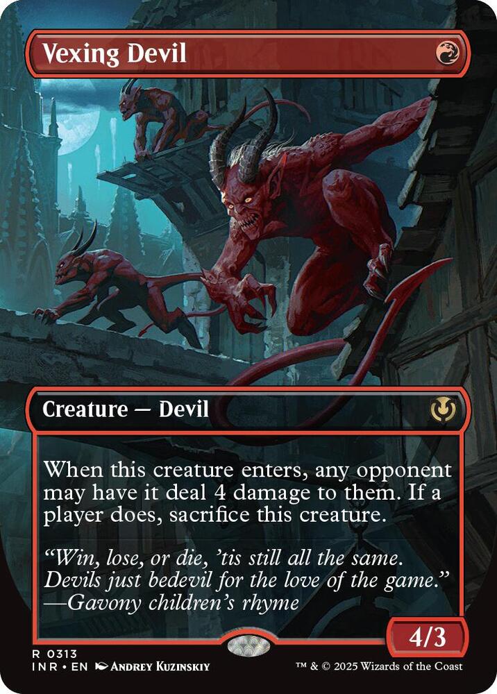 Vexing Devil 313/287 (Innistrad Remastered)  - Borderless Foil | Good Games Morley
