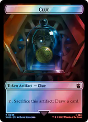 Fish // Clue (0055) Double-Sided Token (Surge Foil) [Doctor Who Tokens] | Good Games Morley