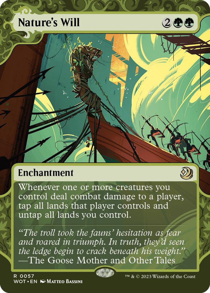 Nature's Will 57 (Wilds of Eldraine: Enchanting Tales)  - Showcase | Good Games Morley