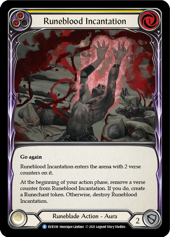 Runeblood Incantation (Yellow) [EVR108] (Everfest)  1st Edition Normal | Good Games Morley