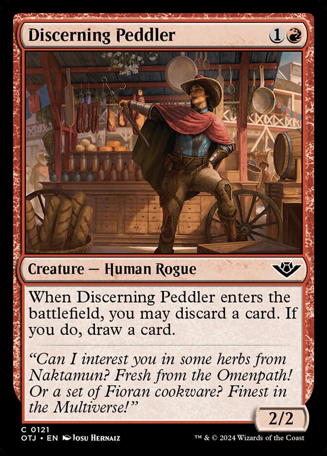 Discerning Peddler 121/286 (Outlaws of Thunder Junction)  | Good Games Morley