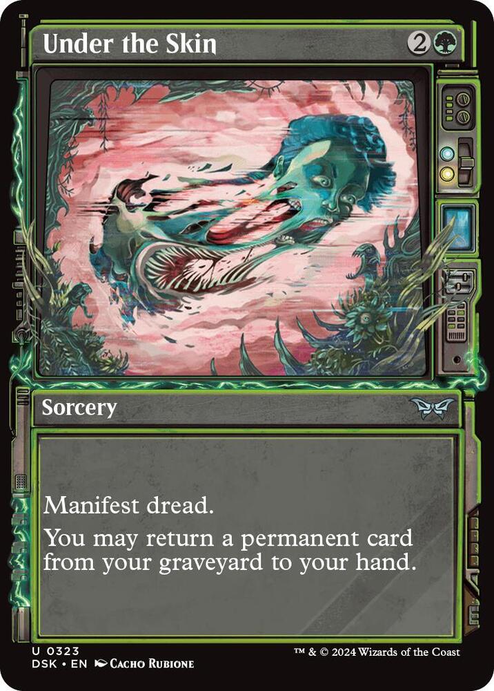 Under the Skin 323 (Duskmourn: House of Horror)  - Showcase Foil | Good Games Morley