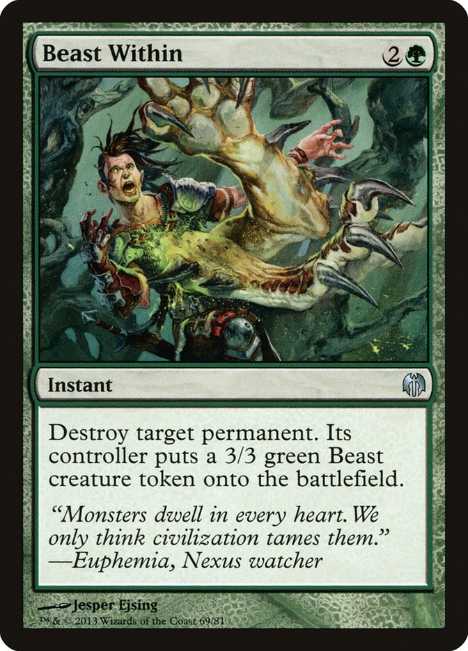 Beast Within [Duel Decks: Heroes vs. Monsters] | Good Games Morley